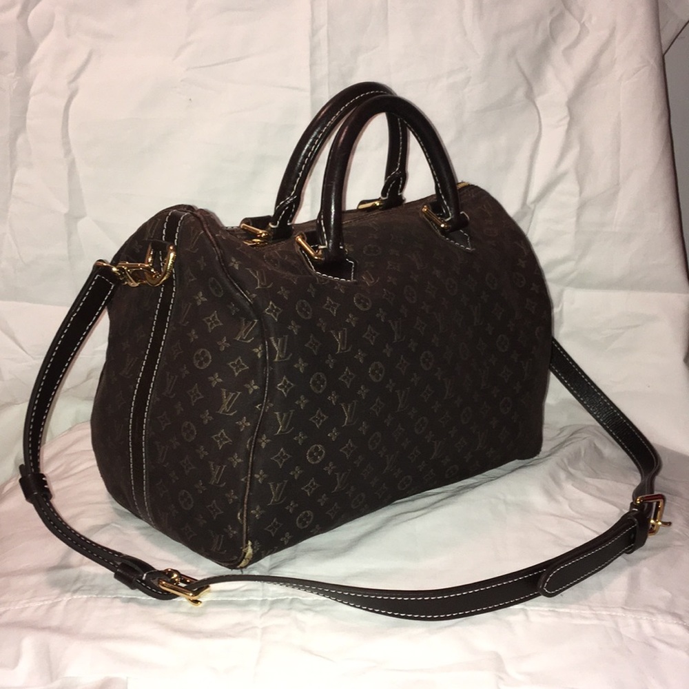 Speedy 30 Mini Lin Idylle cross body bag w/ strap